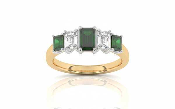Diamond & Emerald Rings