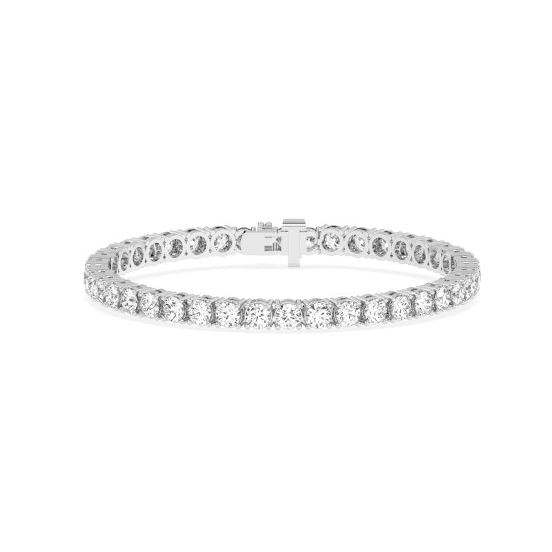 B-82100-AD-W  10.00ct F/VS Lab Diamond Tennis Bracelet