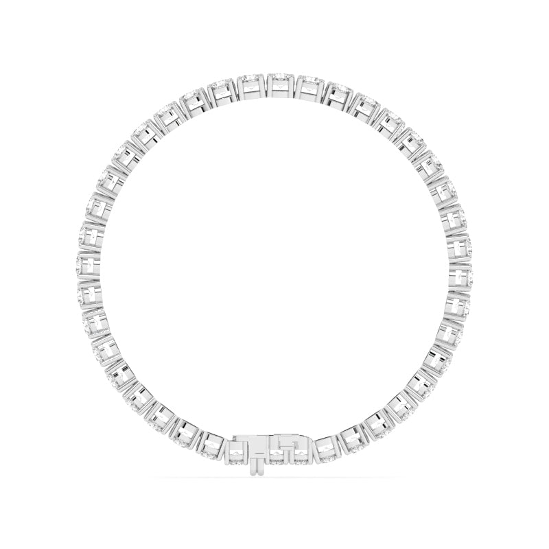B-82100-AD-W  10.00ct F/VS Lab Diamond Tennis Bracelet