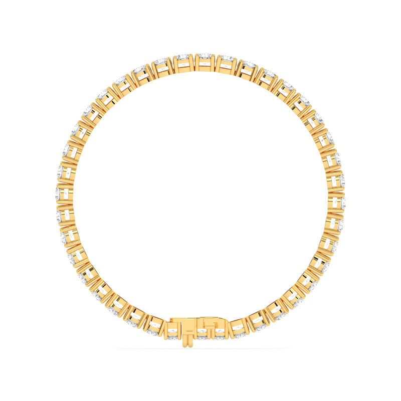 B-82100-AD-Y  10.00ct F/VS Lab Diamond Tennis Bracelet