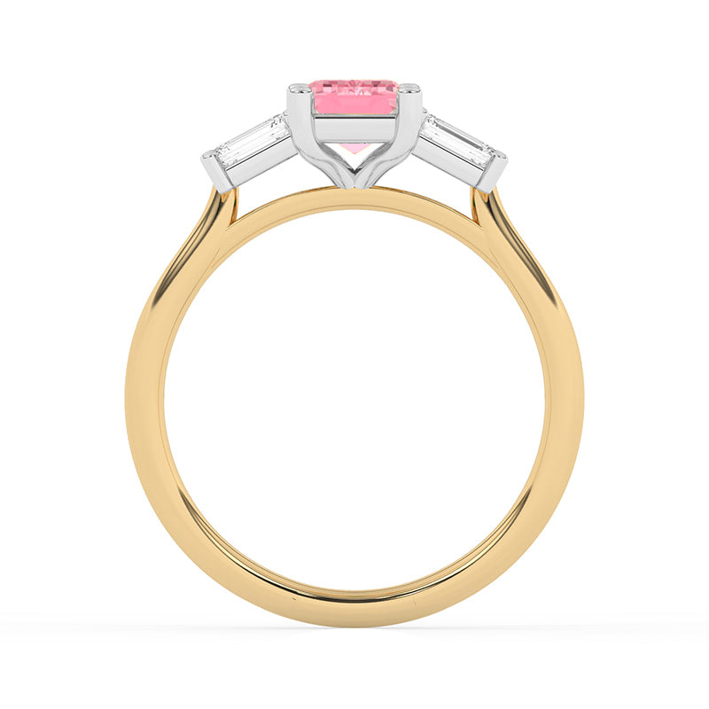 R-82411-PL-Y  1.40ct Lab Diamond Three Stone Ring (IGI Report Included)