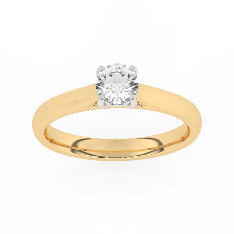 R-82501-AD-Y  0.50ct D/VS2 Brilliant Cut Lab Diamond Solitaire Ring (IGI Report Included)
