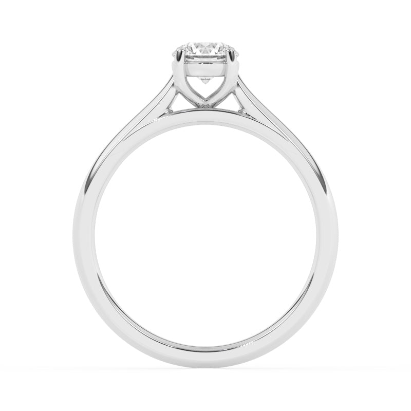 R-82501-AD-W  0.50ct D/VS2 Brilliant Cut Lab Diamond Solitaire Ring (IGI Report Included)