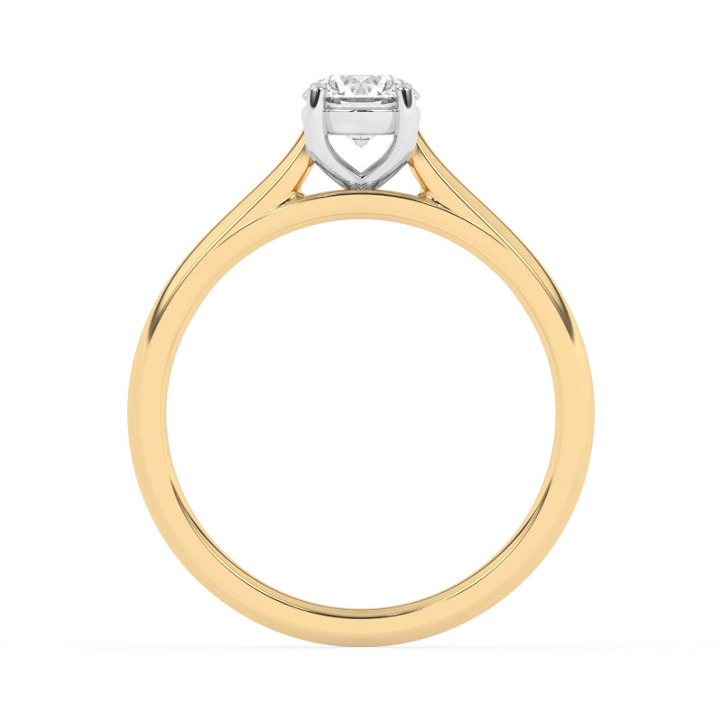 R-82501-AD-Y  0.50ct D/VS2 Brilliant Cut Lab Diamond Solitaire Ring (IGI Report Included)