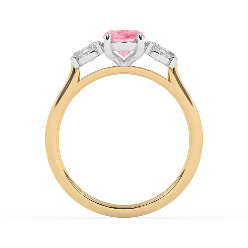 R-82512-PL-Y  1.50ct Lab Diamond Three Stone Ring (IGI Report Included)