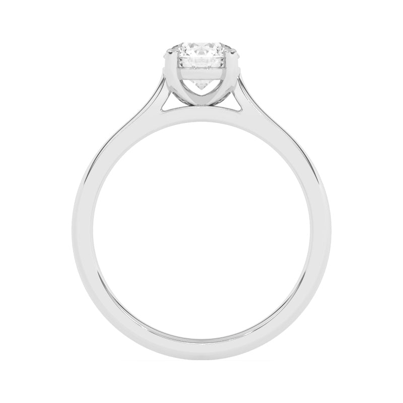 R-87100-AD-W  1.00ct D/VS2 Brilliant Cut Lab Diamond Solitaire Ring (IGI Report Included)