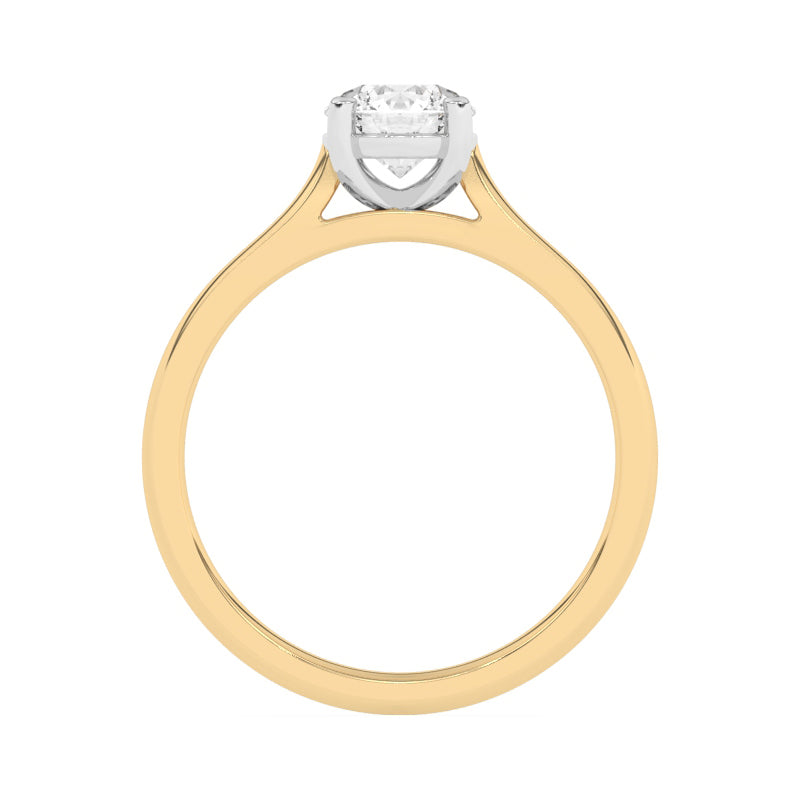 R-87100-AD-Y  1.00ct D/VS2 Brilliant Cut Lab Diamond Solitaire Ring (IGI Report Included)