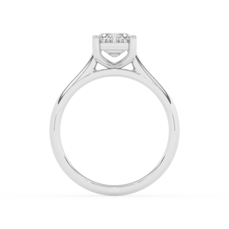 R-88200-AD-W  2.00ct D/VS2 Emerald Cut Lab Diamond Solitaire Ring (IGI Report Included)