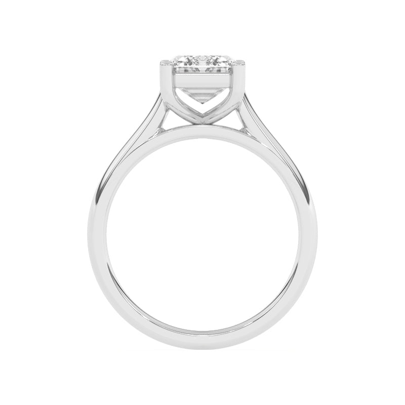 R-88300-AD-W  3.00ct D/VS2 Emerald Cut Lab Diamond Solitaire Ring (IGI Report Included)