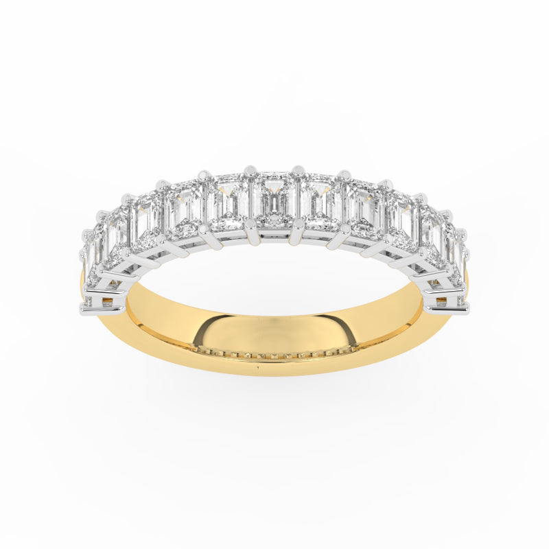 R-88520-AD-Y  2.00ct Lab Diamond Eleven Stone Half Eternity Ring