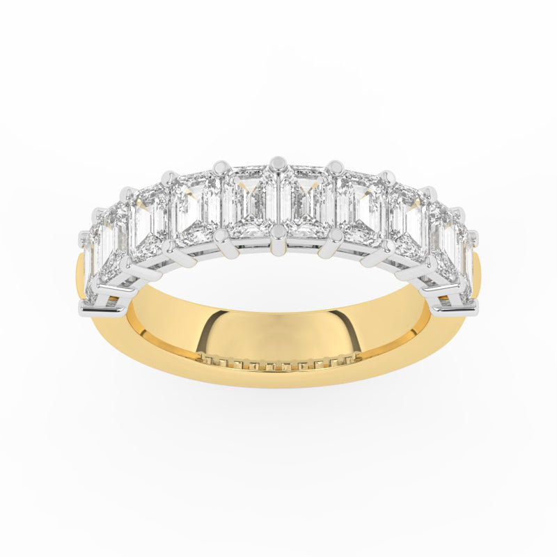 R-88525-AD-Y  2.50ct Lab Diamond Eleven Stone Half Eternity Ring