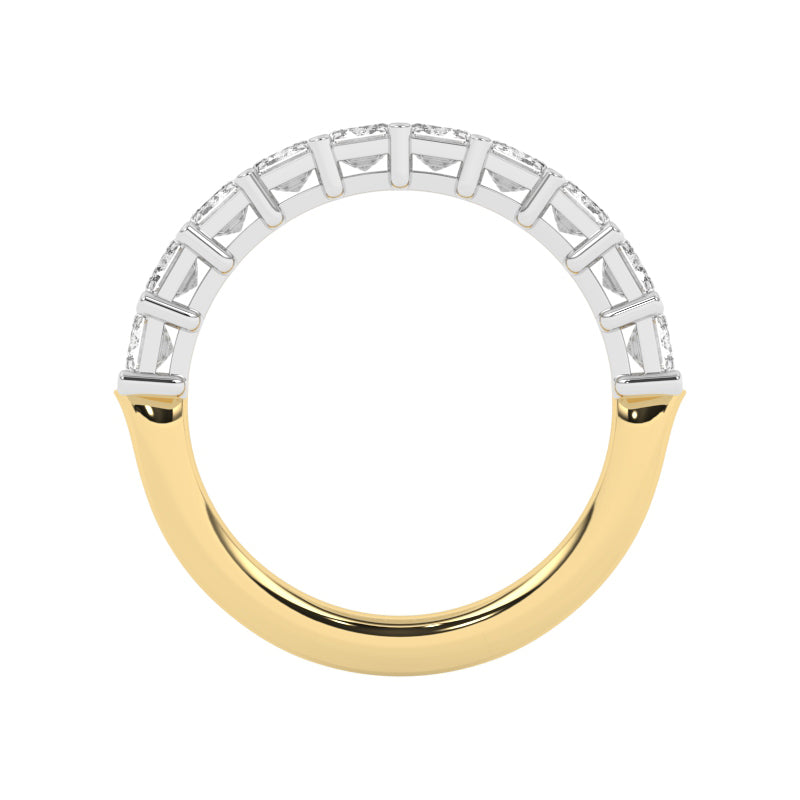 R-88525-AD-Y  2.50ct Lab Diamond Eleven Stone Half Eternity Ring