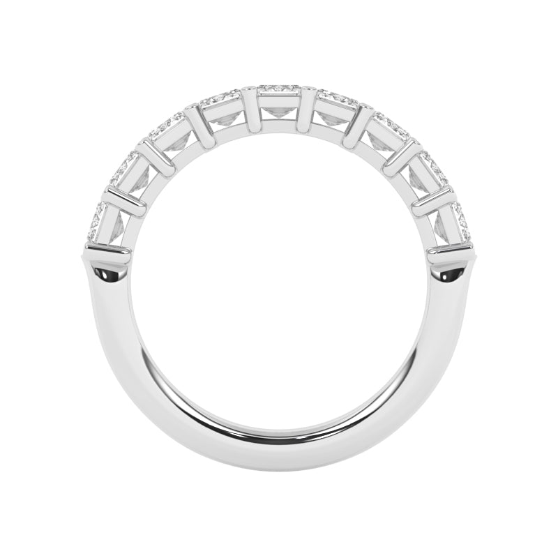 R-88530-AD-W  3.00ct Lab Diamond Ten Stone Half Eternity Ring