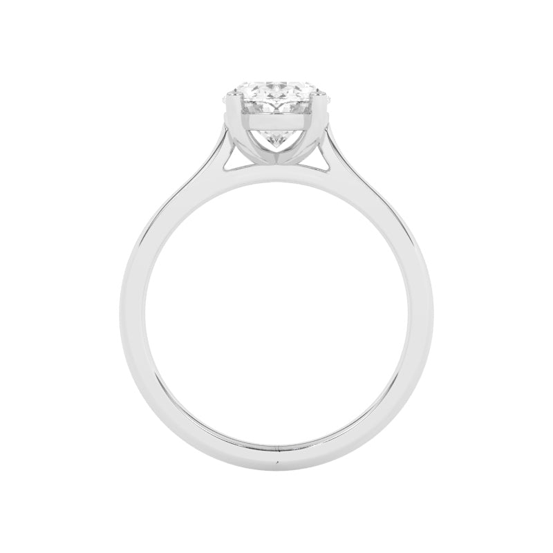 R-89200-AD-W  2.00ct D/VS2 Oval Cut Lab Diamond Solitaire Ring (IGI Report Included)