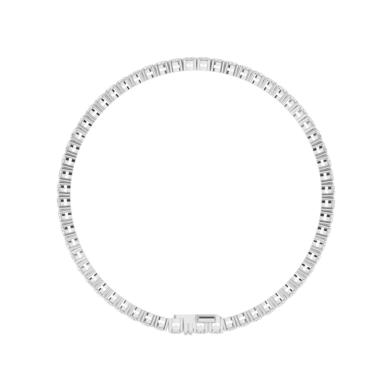 B-82500-AD-W  5.00ct F/VS Lab Diamond Tennis Bracelet (EGL Report Included)