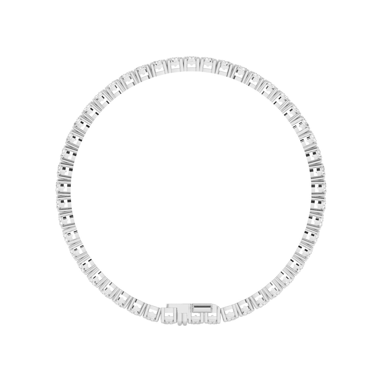 B-82700-AD-W  7.00ct F/VS Lab Diamond Tennis Bracelet (EGL Report Included)