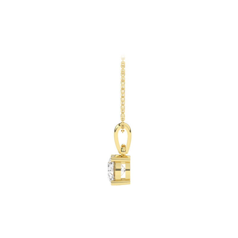 P-81050-AD-Y  0.50ct F/VS Brilliant Cut Lab Diamond Solitaire Pendant (EGL Report Included)