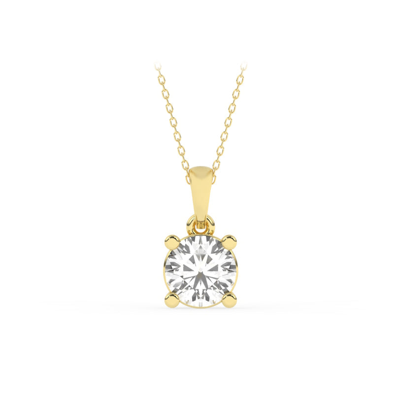 P-81100-AD-Y  1.00ct F/VS Brilliant Cut Lab Diamond Solitaire Pendant (EGL Report Included)