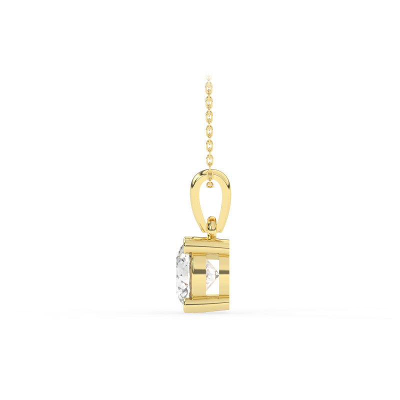 P-81100-AD-Y  1.00ct F/VS Brilliant Cut Lab Diamond Solitaire Pendant (EGL Report Included)