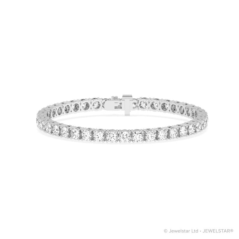 B-12100-AD-W  10.00ct G-H/SI Diamond Tennis Bracelet