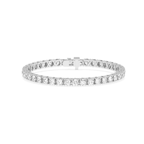 B-82100-AD-W  10.00ct F/VS Lab Diamond Tennis Bracelet (EGL Report Included)