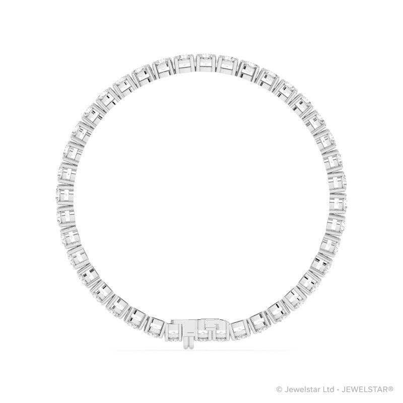 B-12100-AD-W  10.00ct G-H/SI Diamond Tennis Bracelet