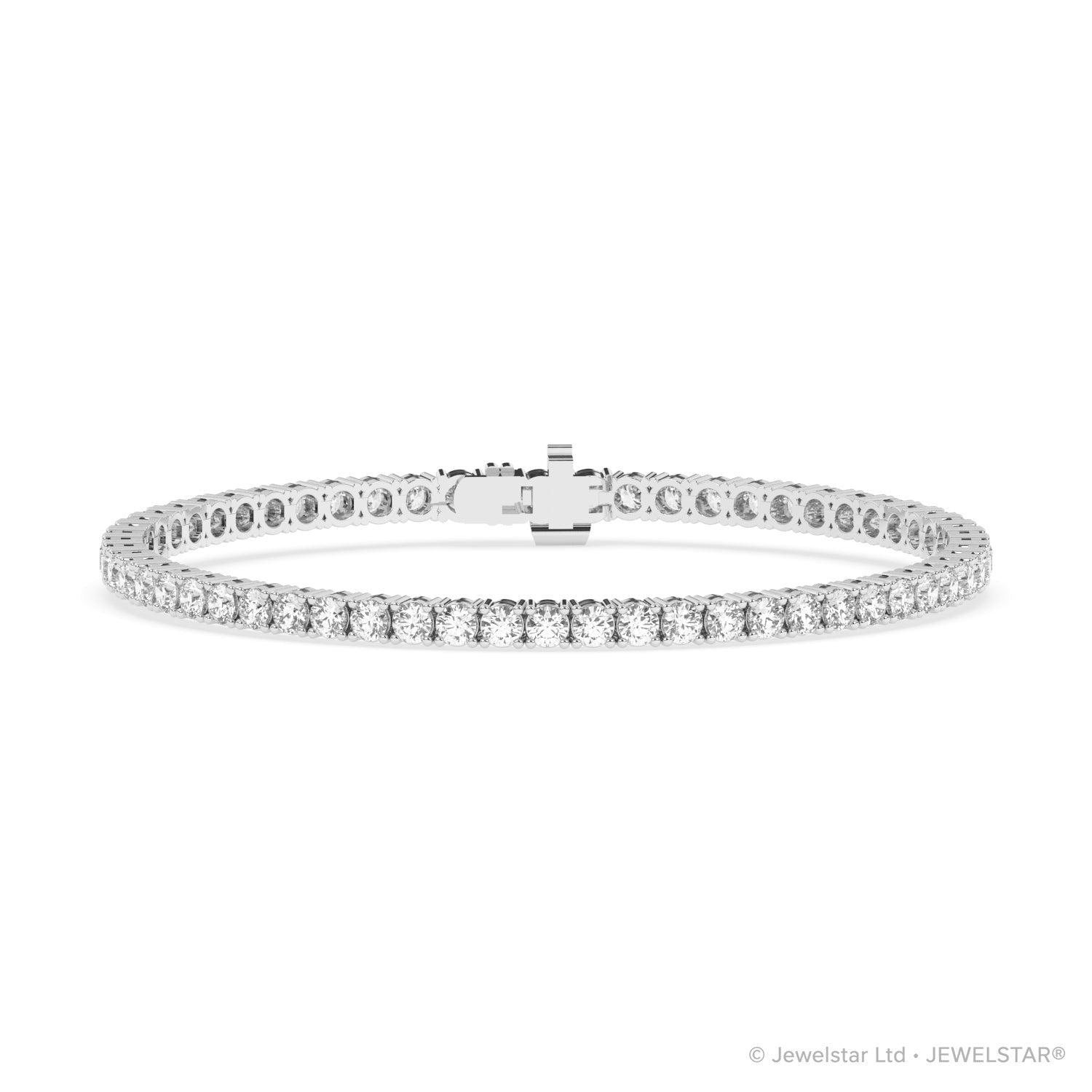 B-12500-AD-W  5.00ct G-H/SI Diamond Tennis Bracelet