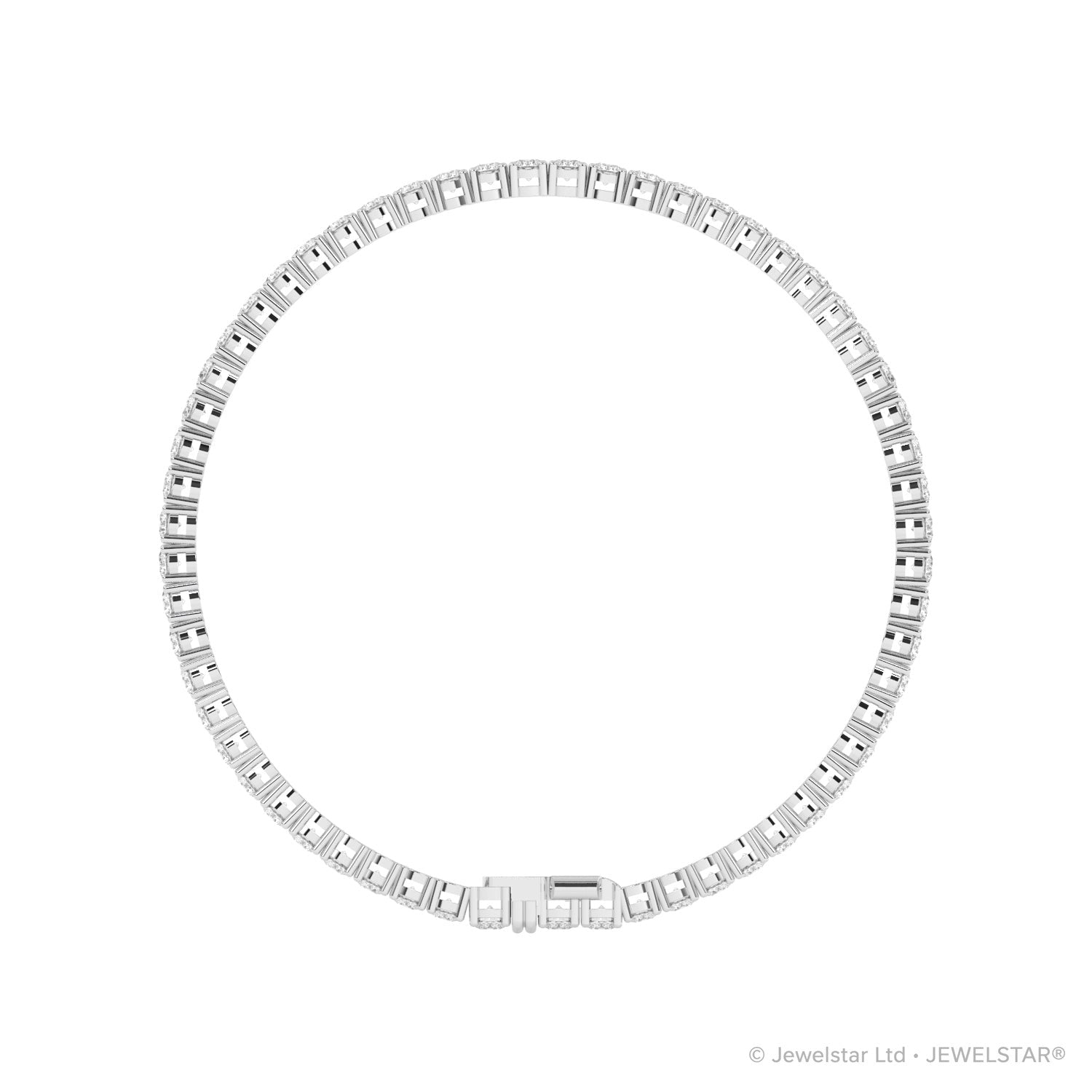 B-12500-AD-W  5.00ct G-H/SI Diamond Tennis Bracelet