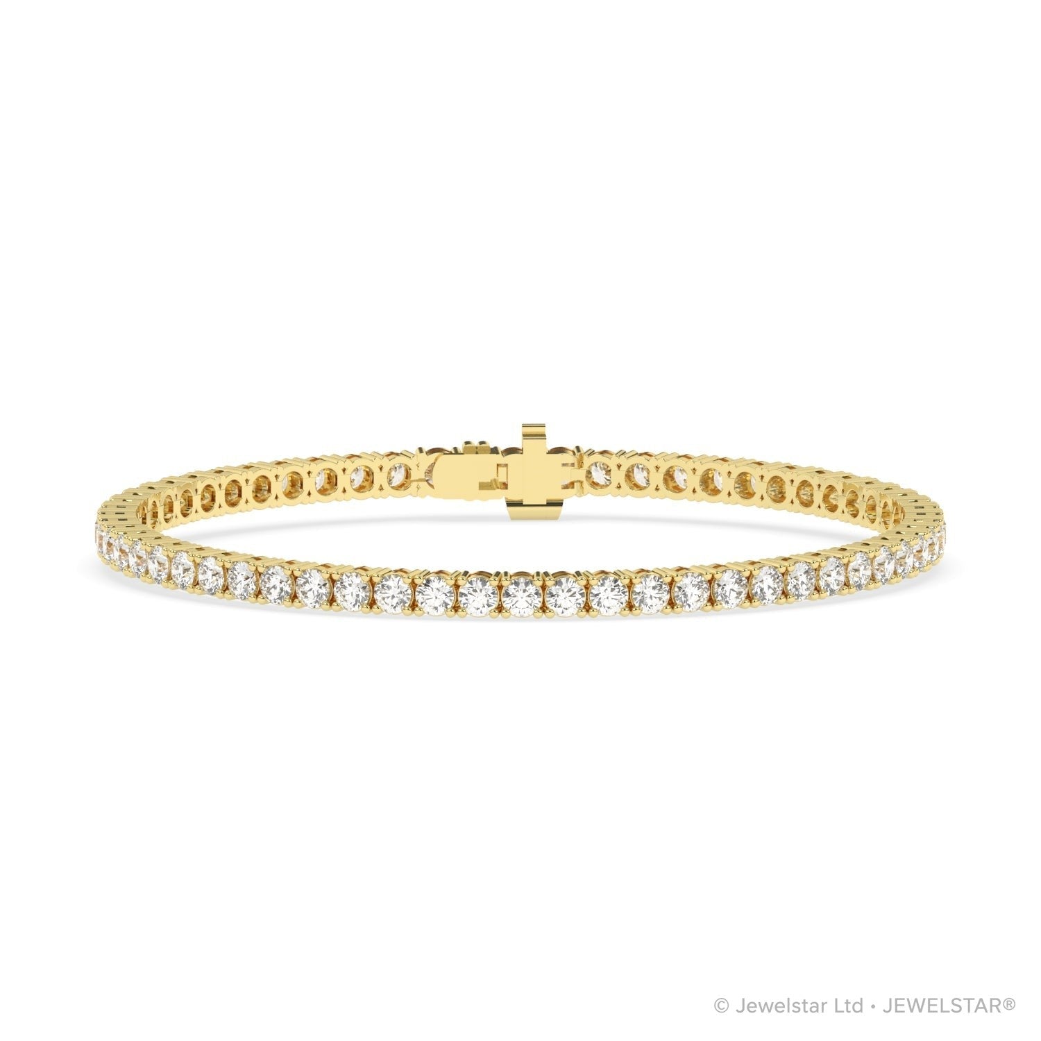 B-12500-AD-Y  5.00ct G-H/SI Diamond Tennis Bracelet