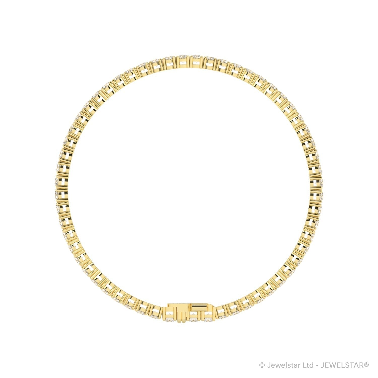 B-12500-AD-Y  5.00ct G-H/SI Diamond Tennis Bracelet