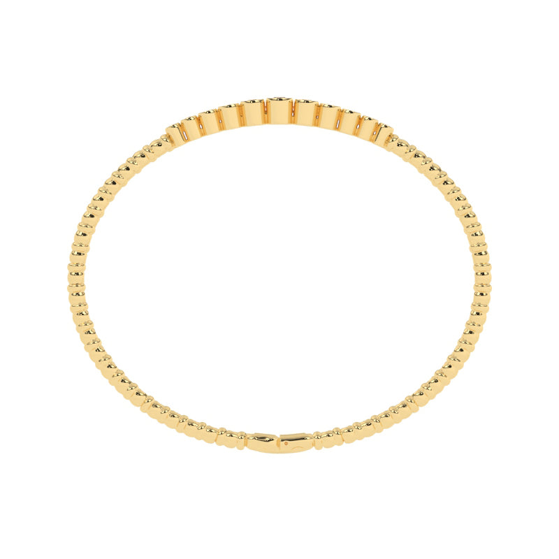 B-86044-AD-Y  Lab Diamond Flexi Bangle