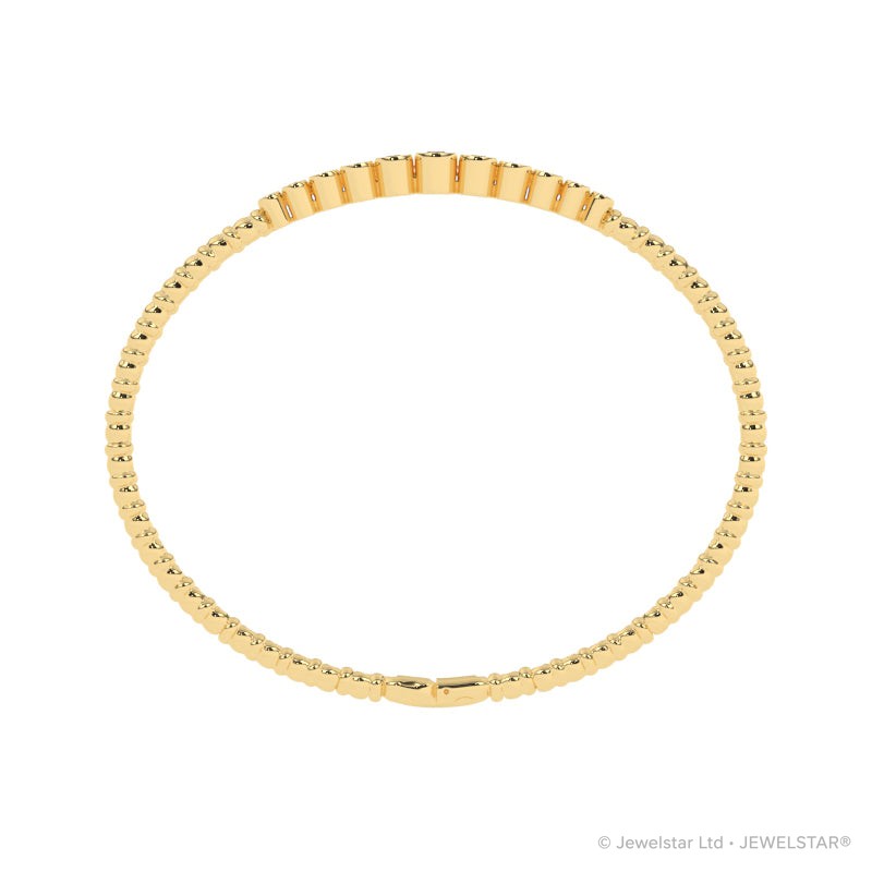 B-86044-AD-Y  Lab Diamond Flexi Bangle