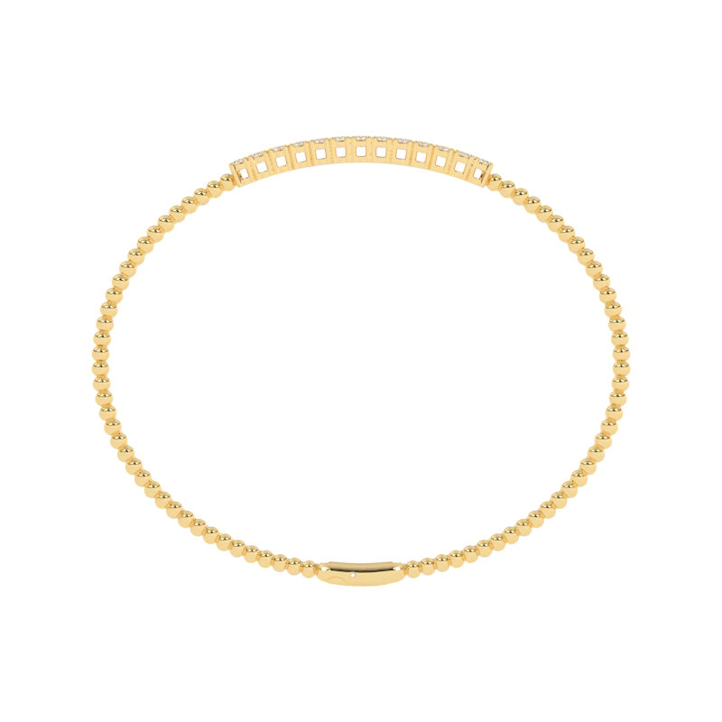 B-86046-AD-Y  Lab Diamond Flexi Bangle