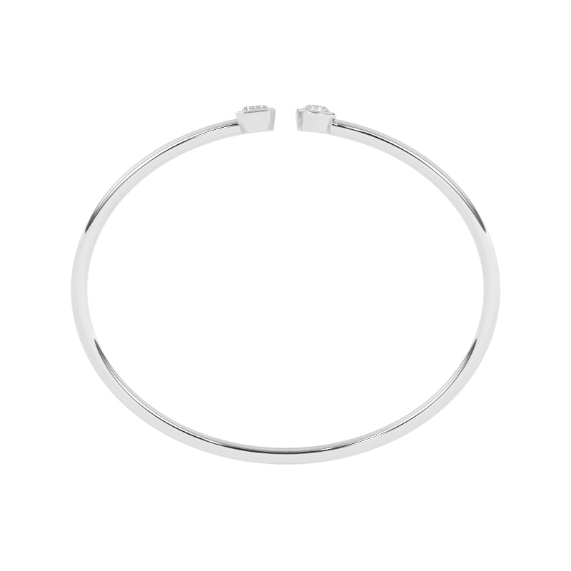 B-86048-AD-W  Lab Diamond Bangle