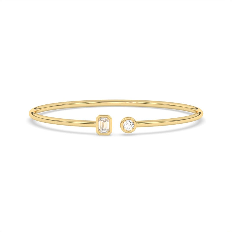 B-86048-AD-Y  Lab Diamond Bangle