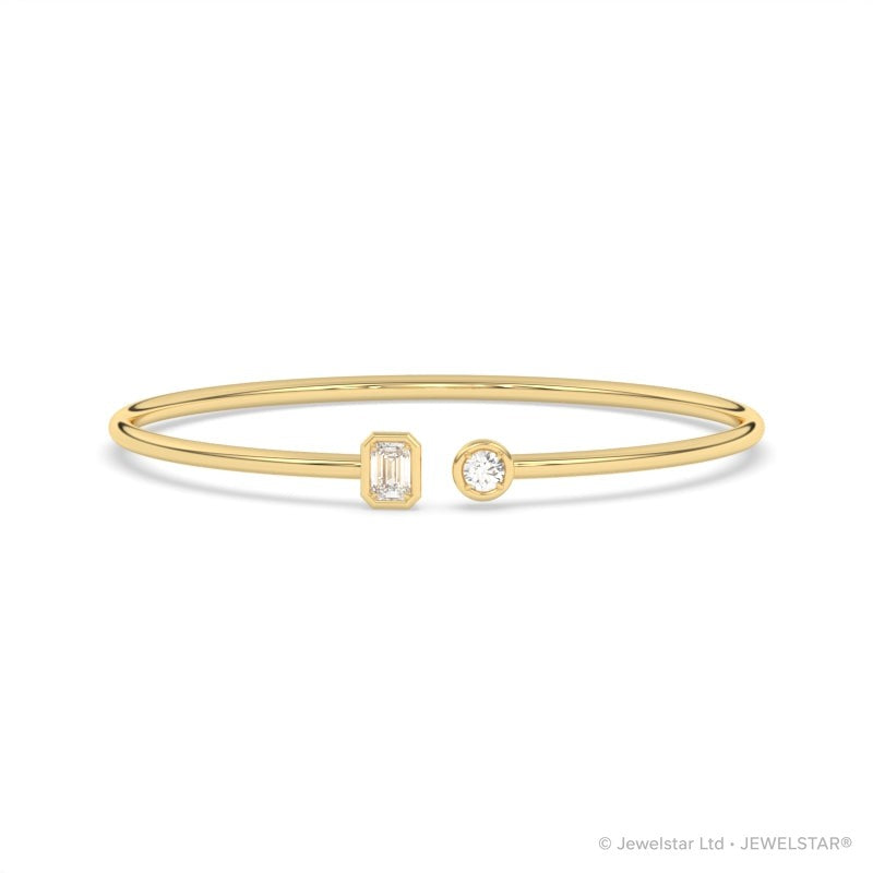 B-86048-AD-Y  Lab Diamond Bangle