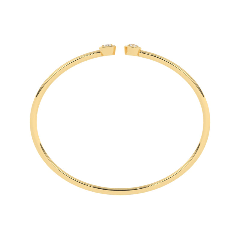B-86048-AD-Y  Lab Diamond Bangle