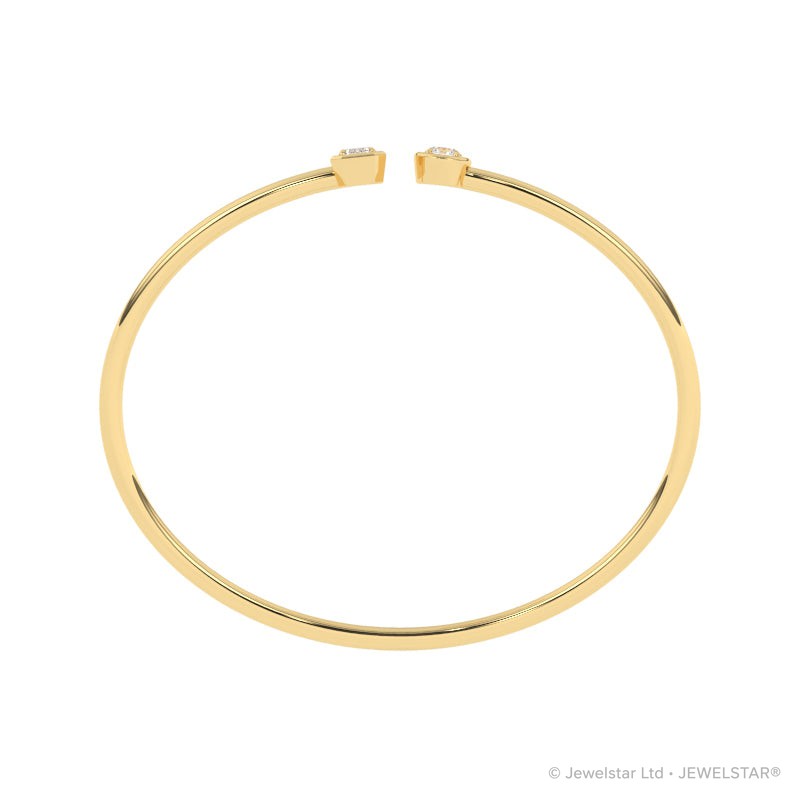 B-86048-AD-Y  Lab Diamond Bangle