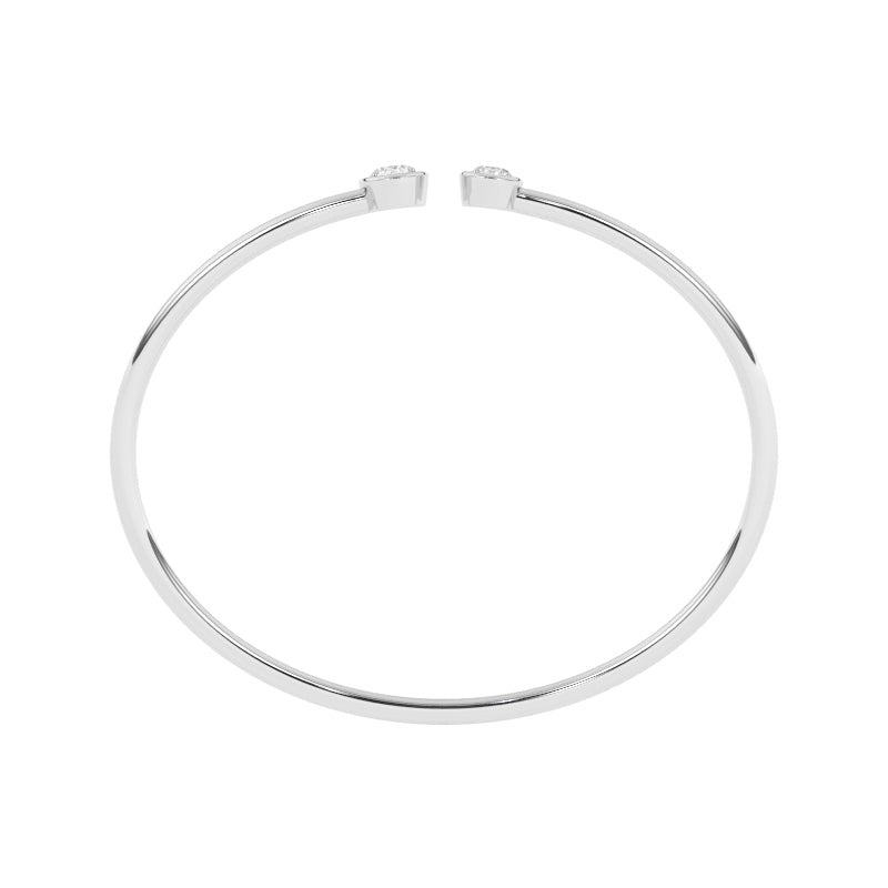 B-86049-AD-W  Lab Diamond Bangle