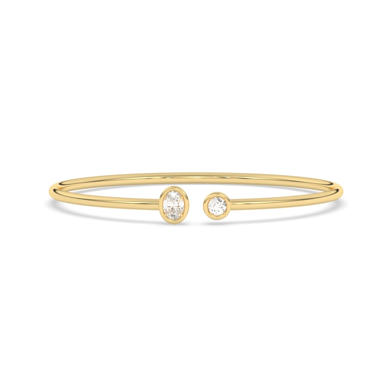 B-86049-AD-Y  Lab Diamond Bangle