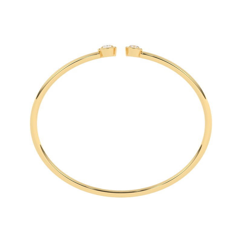 B-86049-AD-Y  Lab Diamond Bangle