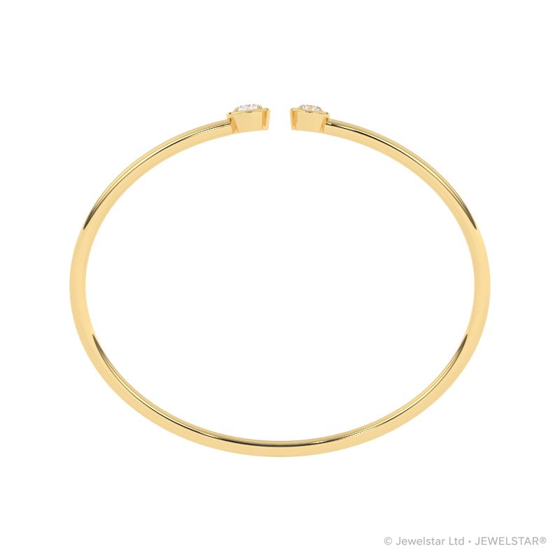 B-86049-AD-Y  Lab Diamond Bangle