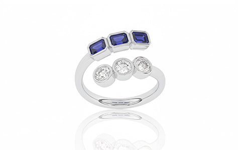 Diamond & Sapphire Rings