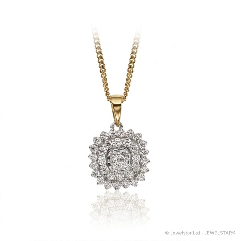 P-14768-AD-Y   Diamond Cluster Pendant