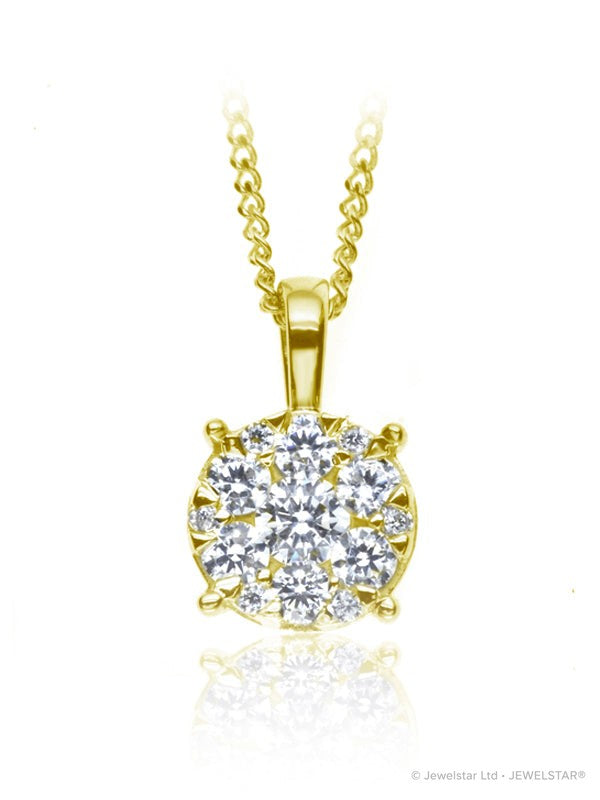 P-15105-AD-Y    Diamond Solitaire/Cluster Pendant