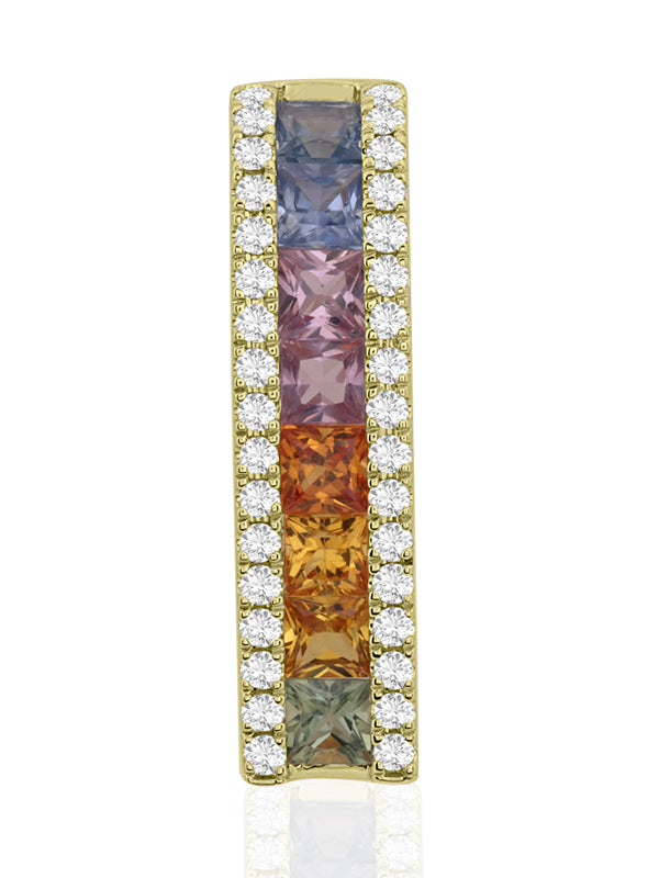 P-52503-CS-Y   Diamond & Colour Sapphire Pendant