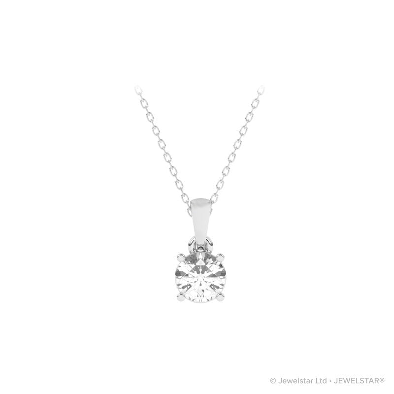 P-81050-AD-W  0.50ct F/VS Brilliant Cut Lab Diamond Solitaire Pendant