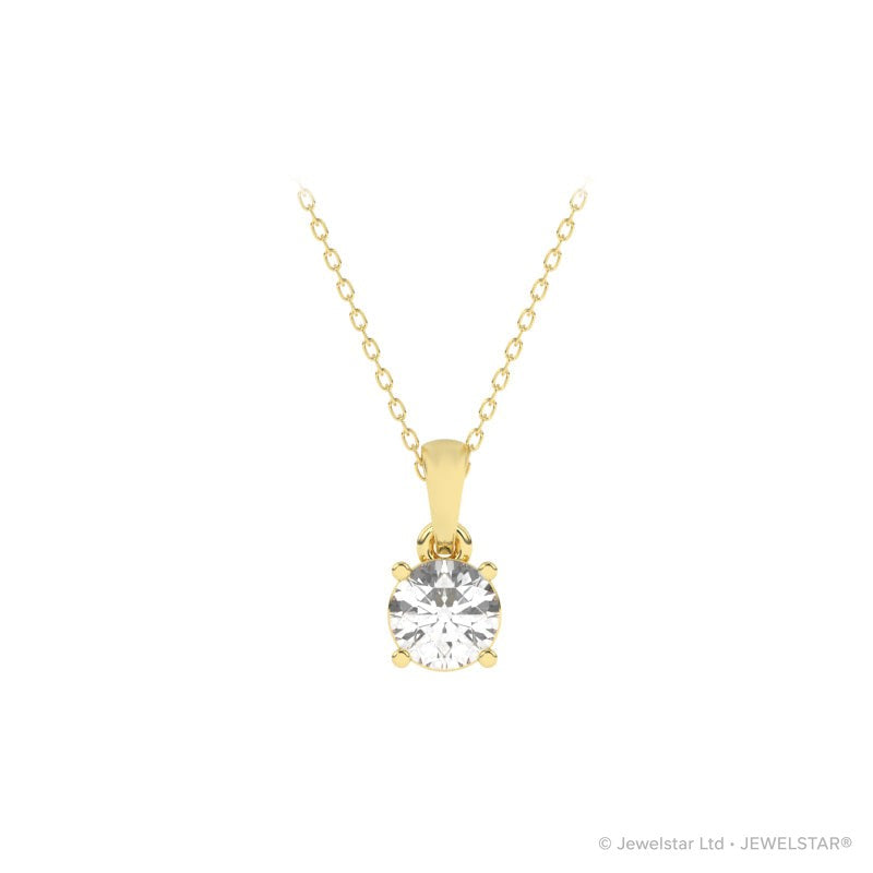 P-11050-AD-Y  0.50ct G-H/SI Brilliant Cut Diamond Solitaire Pendant (IGI Report Included)