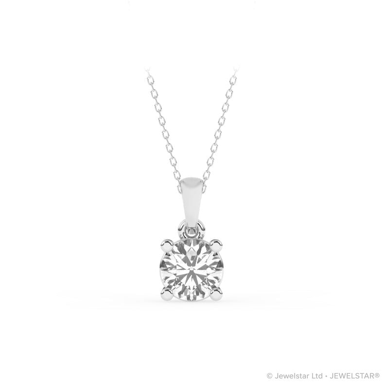 P-11075-AD-W  0.75ct G-H/SI Brilliant Cut Diamond Solitaire Pendant (IGI Report Included)