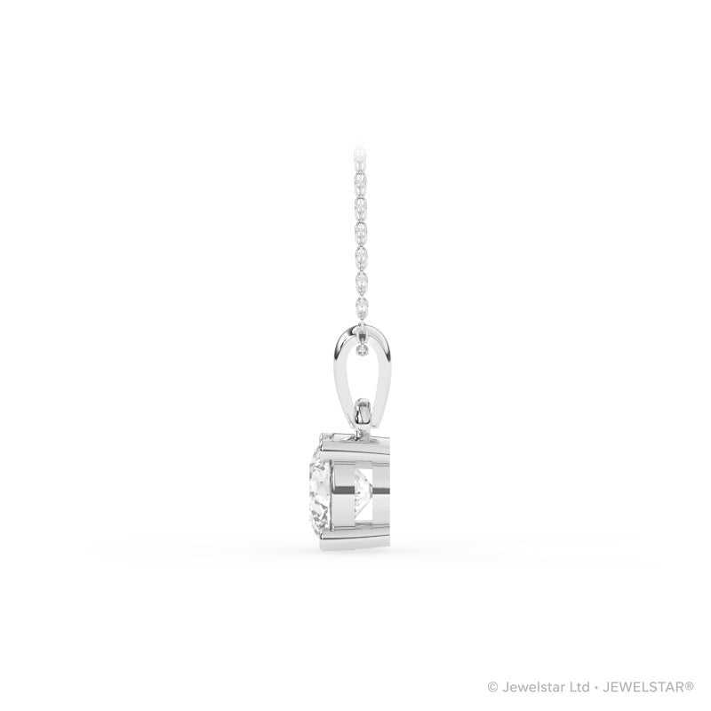 P-11075-AD-W  0.75ct G-H/SI Brilliant Cut Diamond Solitaire Pendant (IGI Report Included)